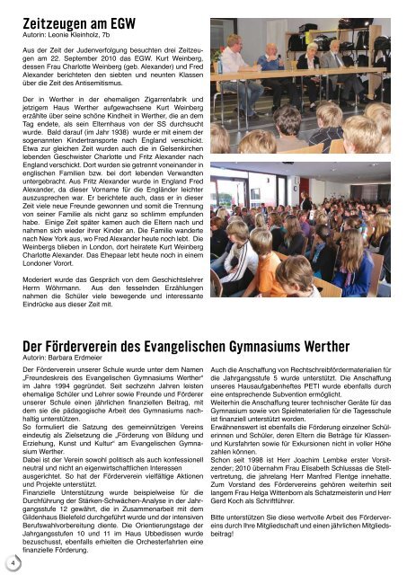 Schelle - Ev. Gymnasium Werther