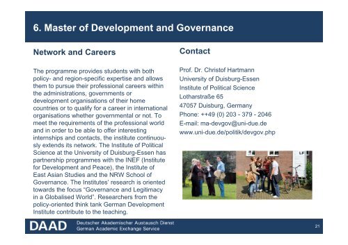 Scholarships for Master Programmes in Public Policy and ... - Daad