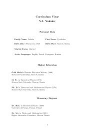 Curriculum Vitae V.I. Yukalov - Bogoliubov Laboratory of Theoretical ...