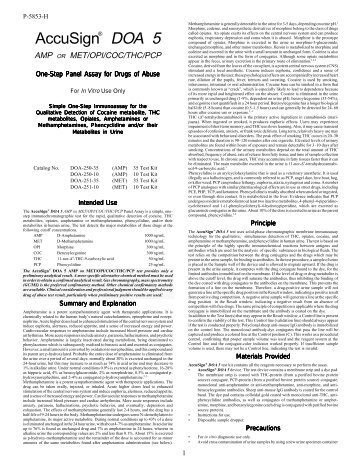 AccuSign DOA 5-AMP or MET CE.pdf - Drug Testing