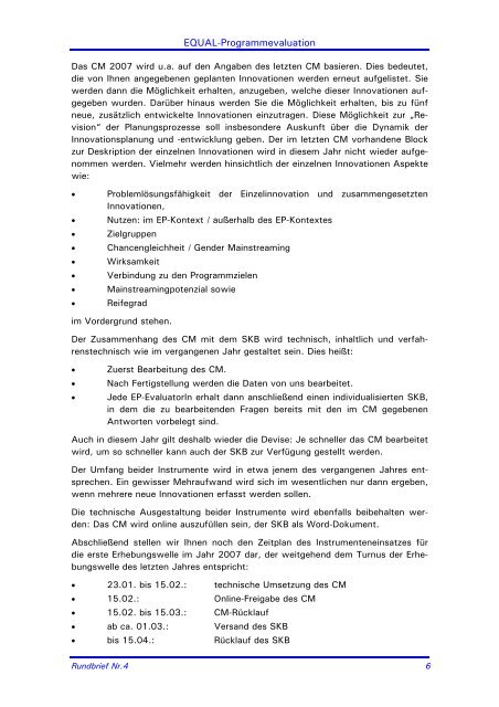 Rundbrief Nr. 4 - evaluation-equal.de