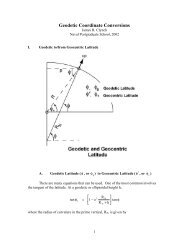 Geodetic Coordinate Conversions - Naval Postgraduate School