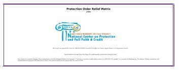 Protection Order Relief Matrix.pdf - Battered Women's Justice Project