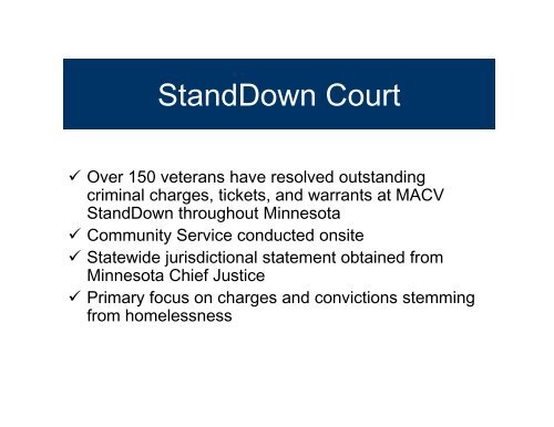 Homelessness Among Veterans - Corporation for Supportive Housing