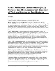 RAD Physical Condition Assessment Statement of Work - Rental ...