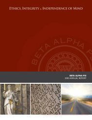 Annual Report 2010 - Beta Alpha Psi