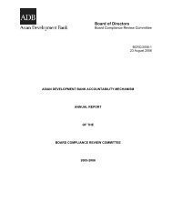 2005-2006 - ADB Compliance Review Panel - Asian Development ...