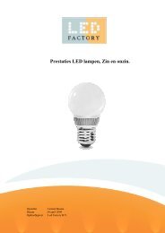 Prestatie Led lampen, zin en onzin (Gerard Bosma) - A7Westergo