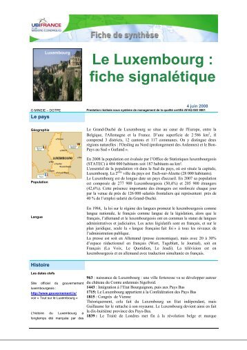 Le Luxembourg : fiche signalétique - ILE-DE-FRANCE ...