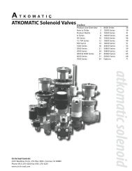 ATKOMATIC Solenoid Valves - Fluid Process Control