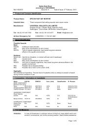 UNIVERSAL SEALANTS (UK) LIMITED