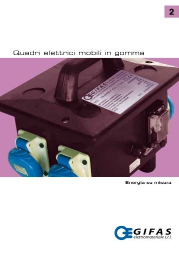 Quadri elettrici mobili in gomma - Gifas Elettromateriale Srl