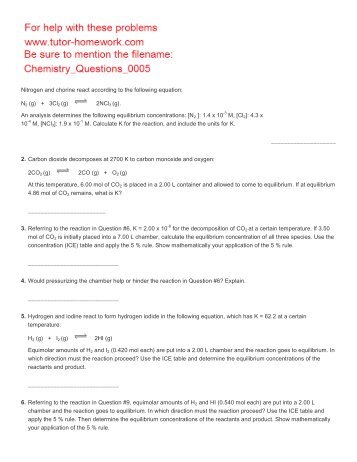 N2 (g) - Tutor-Homework.com