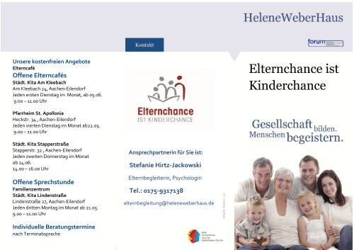 Elternchance Ist Kinderchance Forum Helene Weber Haus