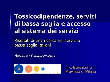 Antonella Camposeragna - 5a Conferenza nazionale sulle droghe