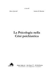 La Psicologia nella crisi psichiatrica - Alpes Italia Srl