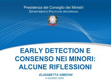 Elisabetta SIMEONI (Dip.to Politiche Antidroga) - 5a Conferenza ...