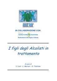 I figli degli Alcolisti in trattamento - Cedostar