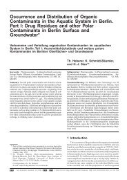 Occurrence and Distribution of Organic Contaminants in the Aquatic ...