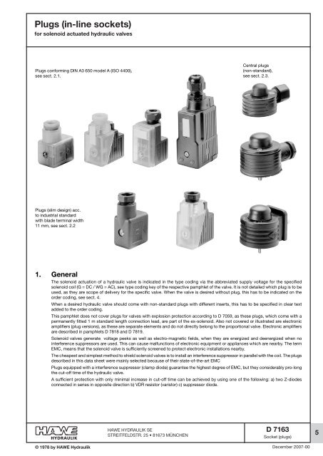 Accessories - HAWE Hydraulics