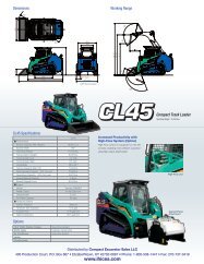 CL-45 Track Loader - IHI Compact Excavator Sales