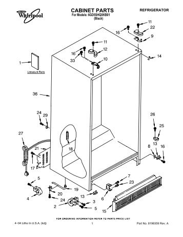 CABINET PARTS - Whirlpool