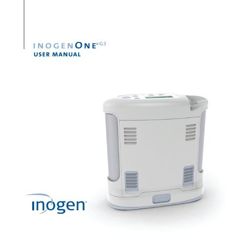 Inogen One G3 User Manual Oxygen Concentrator Store