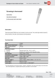 Screwing-in thermowell