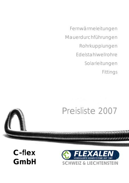 Edelstahl-Wellrohre - SPAETER - Stahl & Metall - Bau - Haustechnik