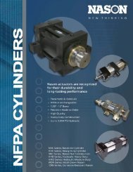 series 'snc' dimensions: base mounts - Nason