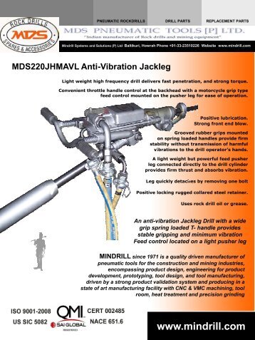 MDS220 Anti-Vibration Jackleg PDF - Parts HeadQuarters Inc