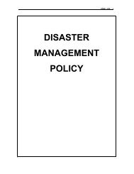 DISASTER MANAGEMENT POLICY - Pixley ka Seme