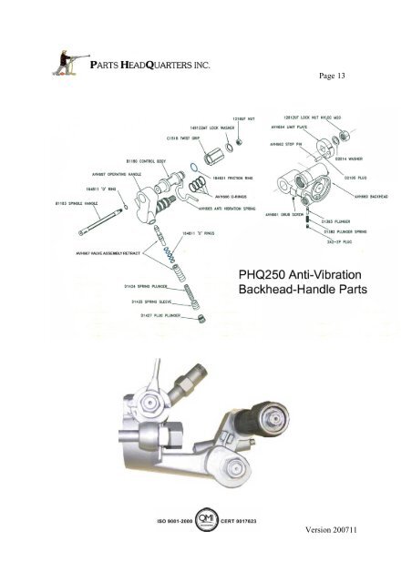 PHQ250JHMAVL Jackleg MK 1 Parts and Repair Manual PDF