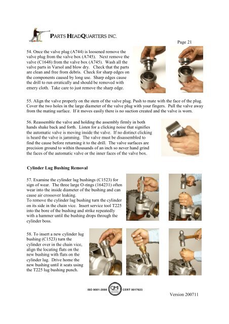 PHQ250JHMAVL Jackleg MK 1 Parts and Repair Manual PDF
