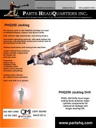 PHQ 250 Jackleg Drill - Parts HeadQuarters Inc