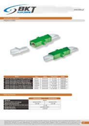 Adaptery światłowodowe - BKT Elektronik