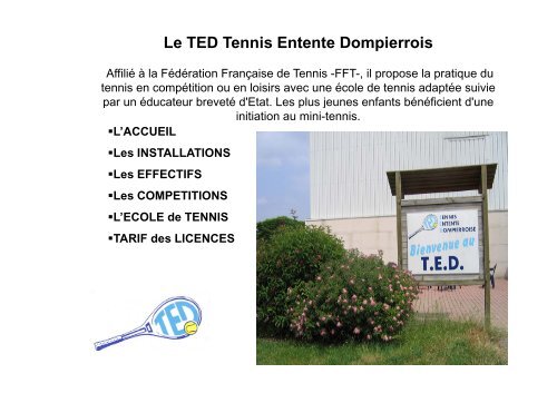 Télécharger la plaquette du TED - Dompierre-sur-Yon