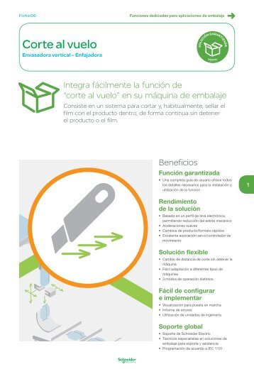 Corte al vuelo - Schneider Electric