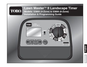 Toro 53805 & 53806 Lawn Master II Landscape ... - Irrigation Direct