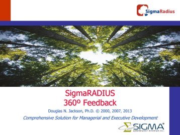 SigmaRadius 360 Degree Feedback - Sigma Assessment Systems ...