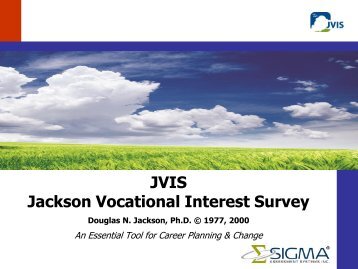 JVIS - Sigma Assessment Systems, Inc.