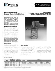 Electro-hydraulic Proportional Relief Valves - Royal Hydraulics