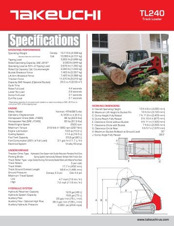 TL240 Product Brochure - Takeuchi U.S.