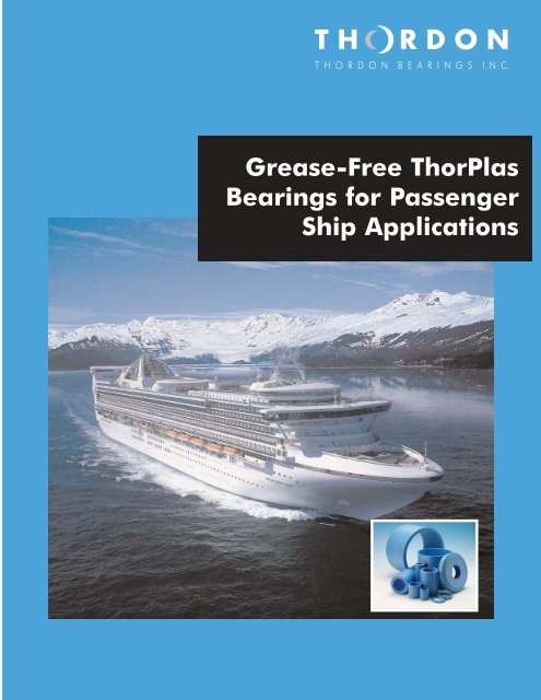 ThorPlas for Passenger Ship Applications - Thordon Bearings