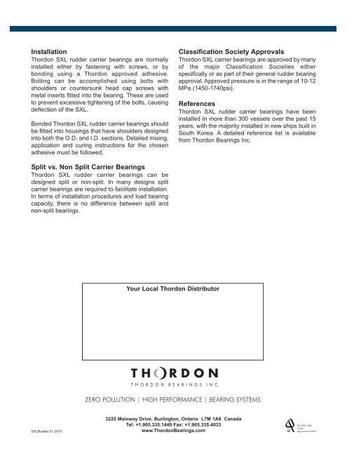 Rudder Carrier Disks Brochure.qxd - Thordon Bearings