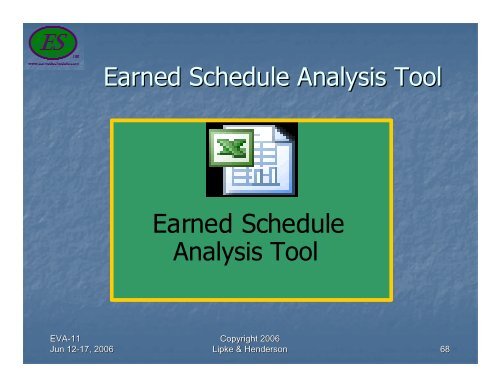 Earned Schedule Training