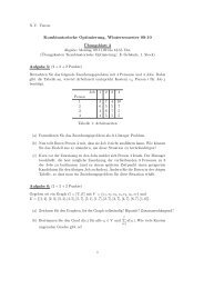 Kombinatorische Optimierung, Wintersemester 09-10 - Mathematik