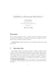 EquilÂ´Ä±brio en Economias EstÃ³casticas â - JosÃ© Fajardo