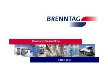 Brenntag Company Presentation August 2012 (PDF; 1,62 MB)