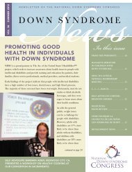 In this issue - National Down Syndrome Congress